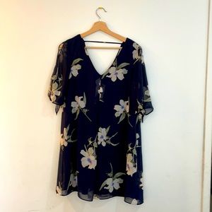 Navy Floral dress